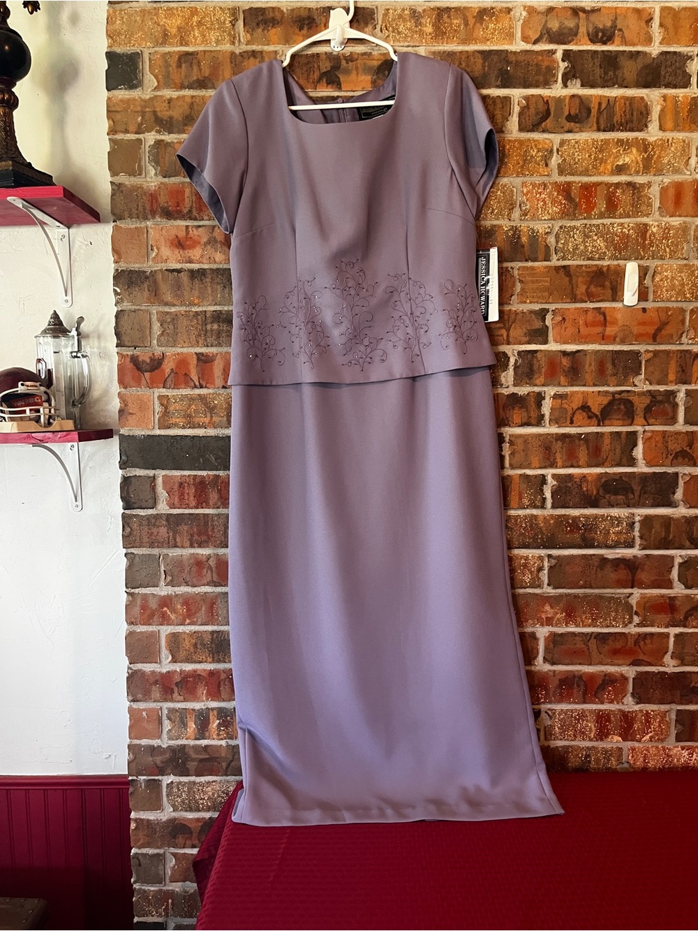 Jessica Howard Missy Purple Lilac Maxi Dress Size:14 NWT